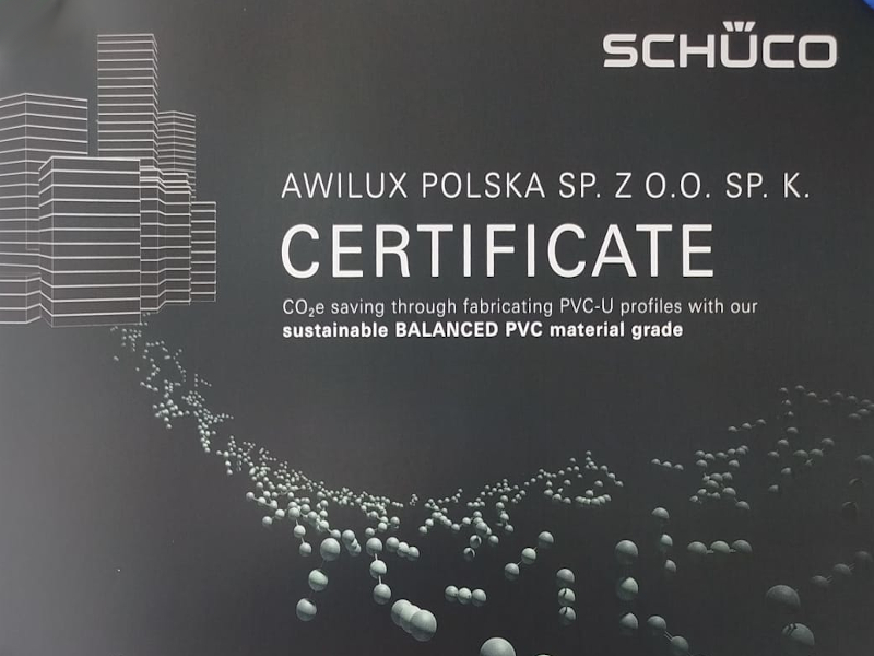 Schüco Carbon Control Zertifikat