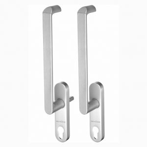 Schüco handle with double cylinder